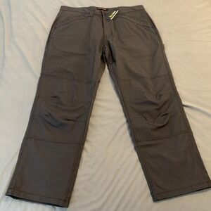 Ridgecut Ultra Work Pants Mens 38x30 Gray Cargo Relaxed Toughshield Cordura